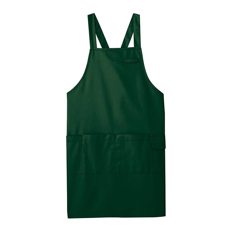 カーシーカシマ エプロン 男女共用 L ダークグリーン CAE005 1枚（ご注文単位1枚）【直送品】