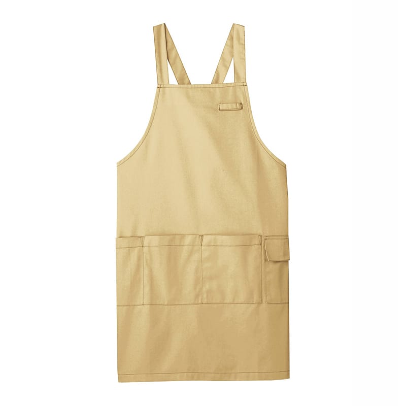 カーシーカシマ エプロン 男女共用 L ベージュ CAE005 1枚（ご注文単位1枚）【直送品】