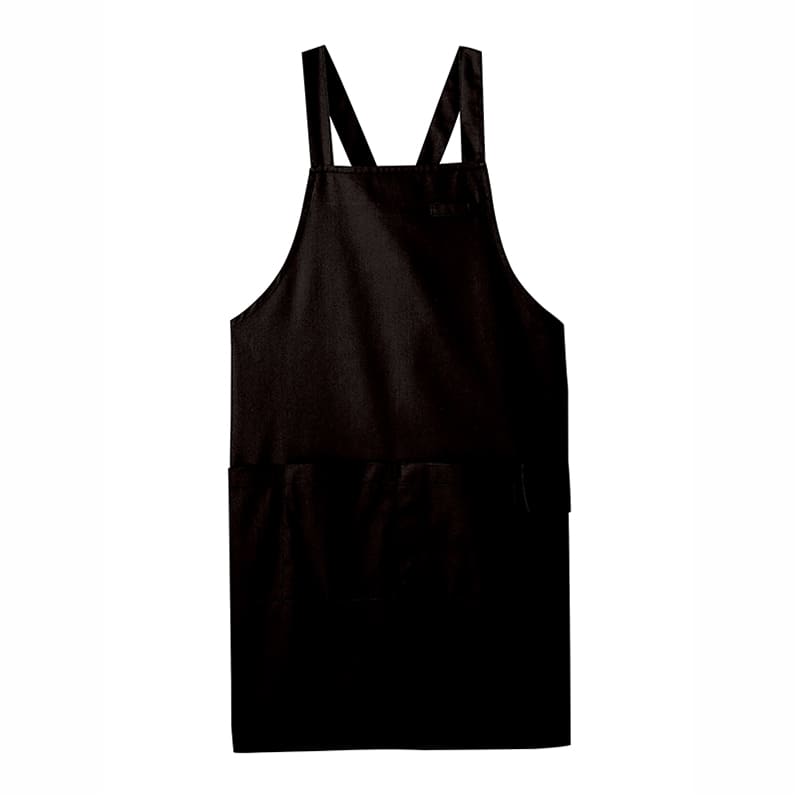 カーシーカシマ エプロン 男女共用 L ブラック CAE005 1枚（ご注文単位1枚）【直送品】