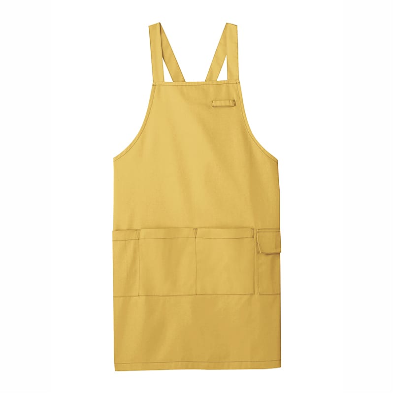カーシーカシマ エプロン 男女共用 M イエロー CAE005 1枚（ご注文単位1枚）【直送品】