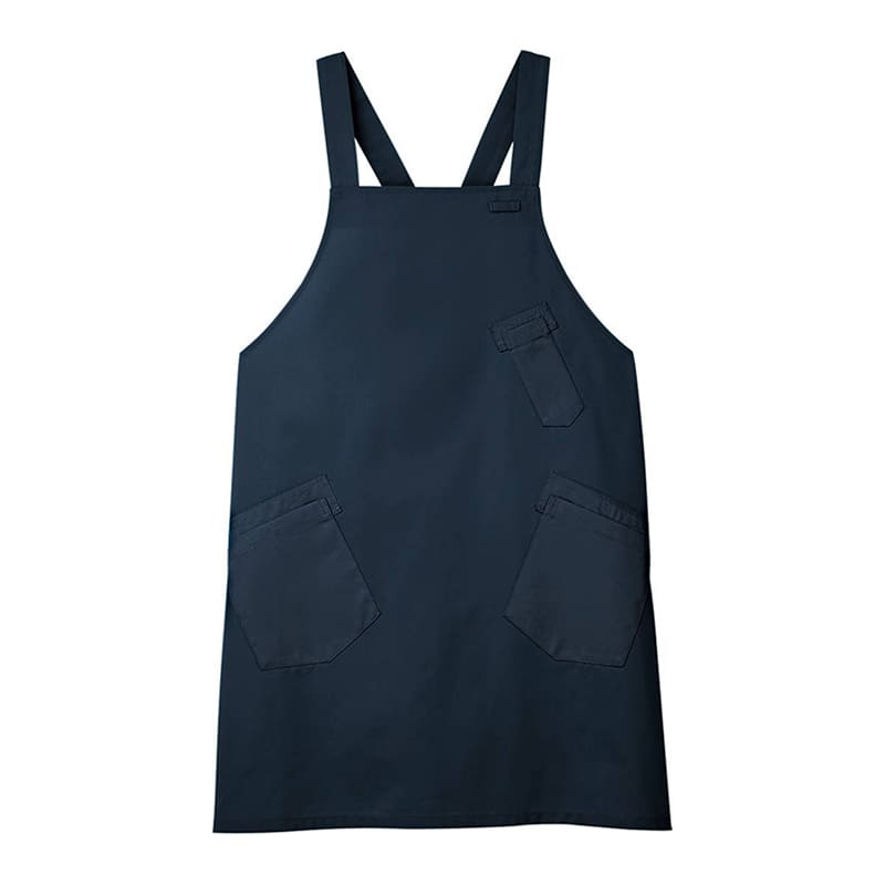 カーシーカシマ エプロン 男女共用 L ネイビー CAE057 1枚（ご注文単位1枚）【直送品】