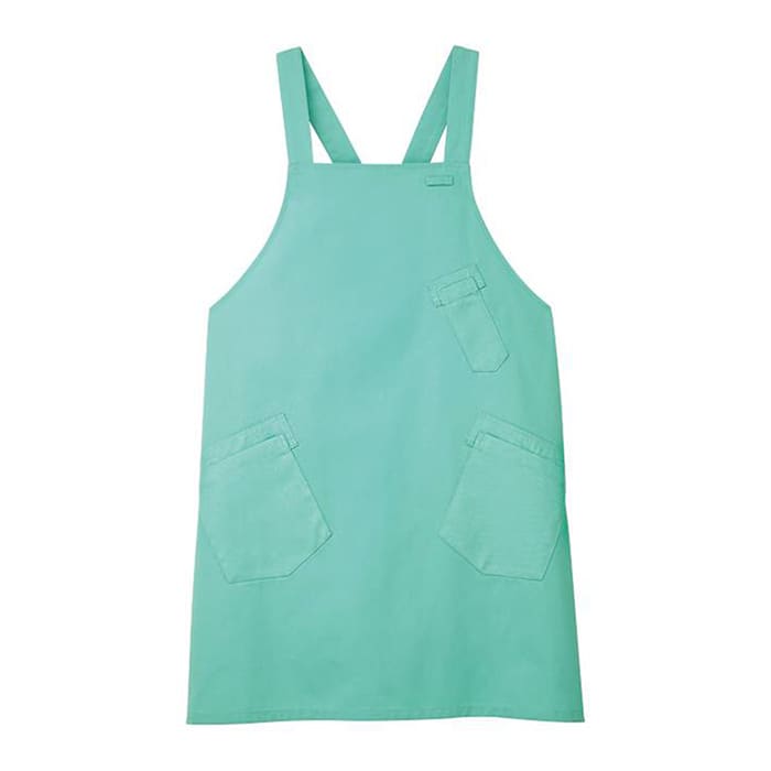カーシーカシマ エプロン 男女共用 L サックス CAE057 1枚（ご注文単位1枚）【直送品】