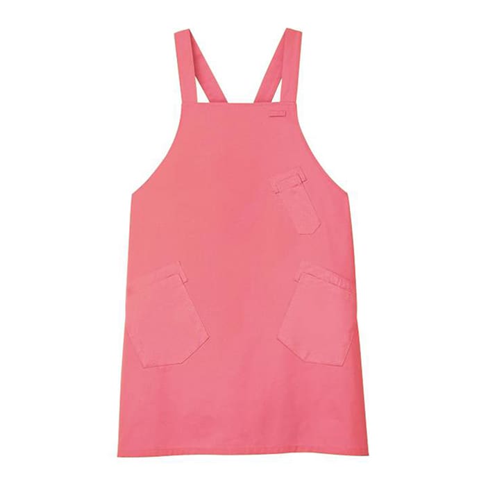 カーシーカシマ エプロン 男女共用 L ピンク CAE057 1枚（ご注文単位1枚）【直送品】