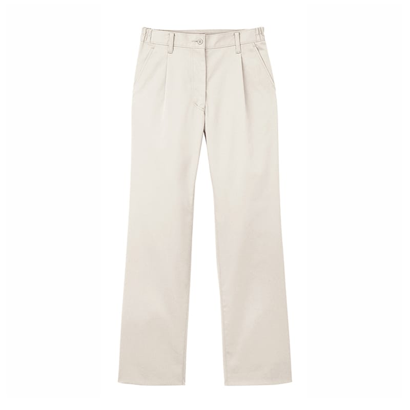 カーシーカシマ ワンタックパンツ レディス L アイボリー CAL059 1枚（ご注文単位1枚）【直送品】