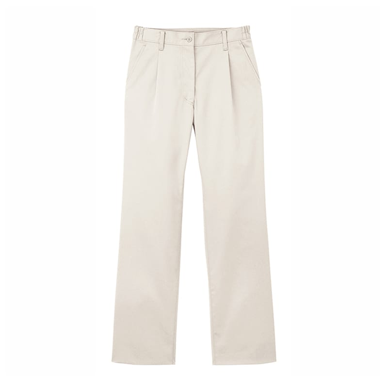 カーシーカシマ ワンタックパンツ 男女共用 M アイボリー CAM060 1枚（ご注文単位1枚）【直送品】