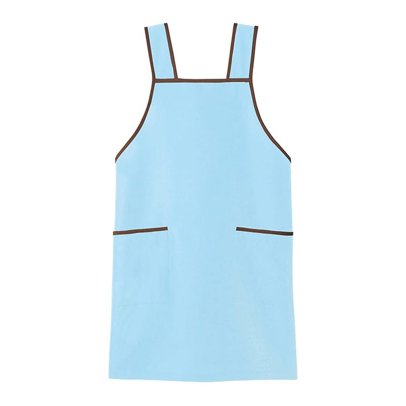 カーシーカシマ エプロン 男女共用 3L サックス CAE116 1枚（ご注文単位1枚）【直送品】