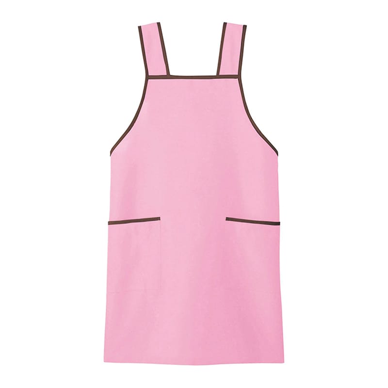 カーシーカシマ エプロン 男女共用 F ピンク CAE116 1枚（ご注文単位1枚）【直送品】