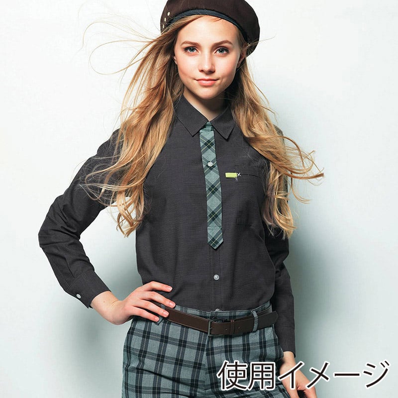 カーシーカシマ 長袖シャツ 男女共用 M ブラウン CWY123 1枚（ご注文単位1枚）【直送品】