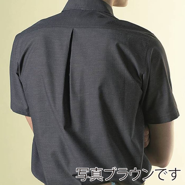 カーシーカシマ 半袖シャツ 男女共用 3L ネイビー CSY124 1枚(ご注文単位1枚)【直送品】