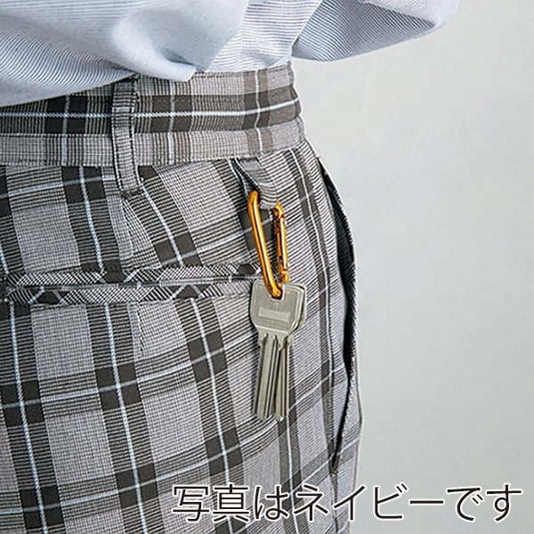 カーシーカシマ パンツ 男女共用 3L ブラウンチェック CAM133 1枚(ご注文単位1枚)【直送品】