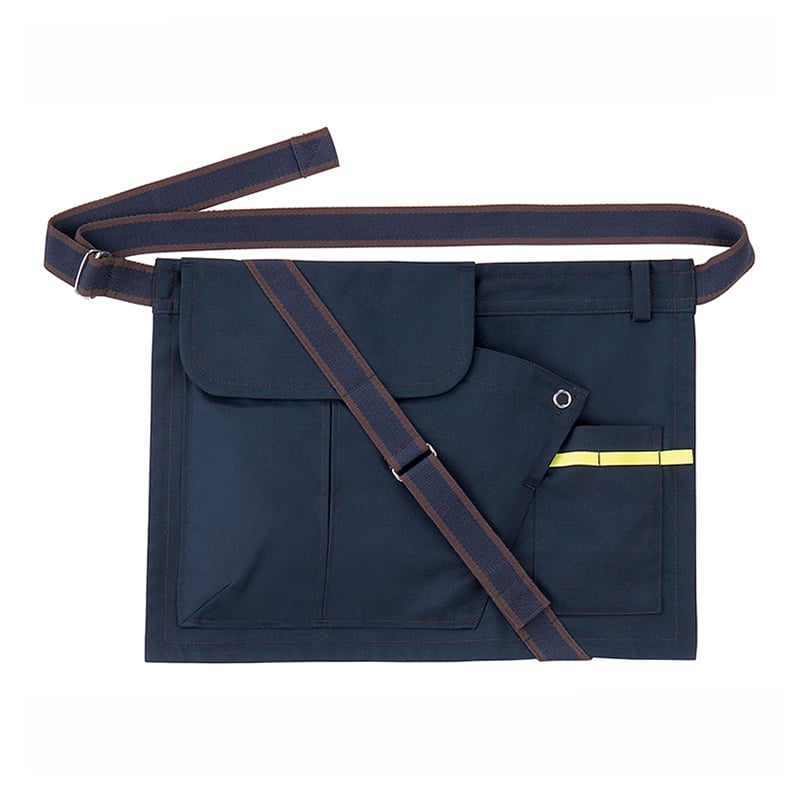 カーシーカシマ エプロン 男女共用 F ネイビー CAE138 1枚（ご注文単位1枚）【直送品】