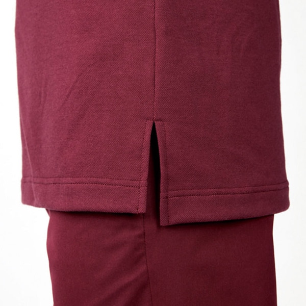 カーシーカシマ 半袖ポロシャツ 男女共用 L ワイン CSP172 1枚（ご注文単位1枚）【直送品】