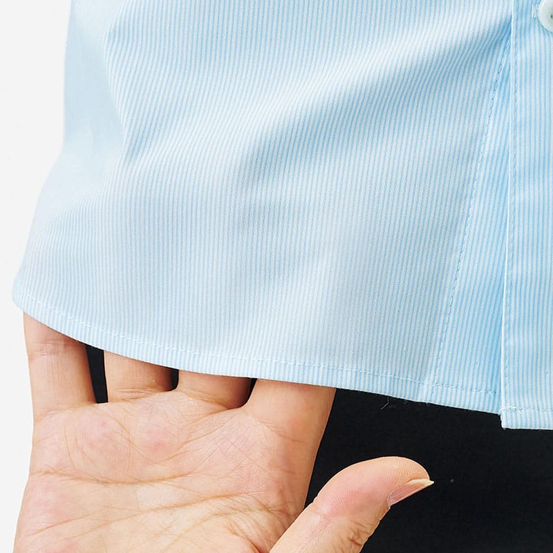 カーシーカシマ ストレッチ長袖シャツ 男女共用 SS サックス CWY198 1枚（ご注文単位1枚）【直送品】