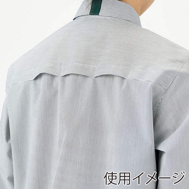 カーシーカシマ ストレッチ半袖シャツ 男女共用 3L グレー CSY204 1枚(ご注文単位1枚)【直送品】