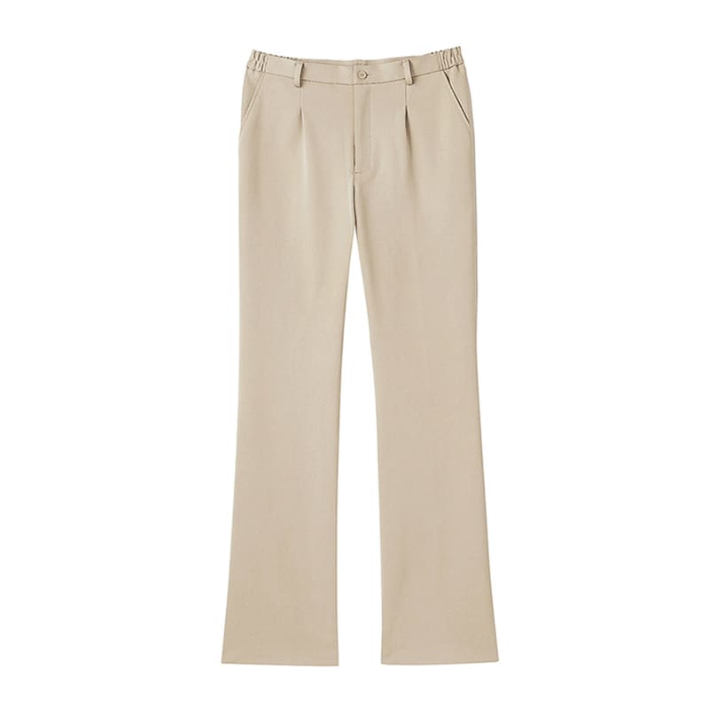 カーシーカシマ ニットストレートパンツ 男女共用 S カフェオレ HM1785 1枚（ご注文単位1枚）【直送品】