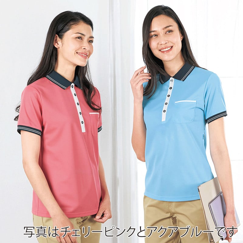 カーシーカシマ ポロシャツ 男女共用 L アップルグリーン HM2179 1枚(ご注文単位1枚)【直送品】