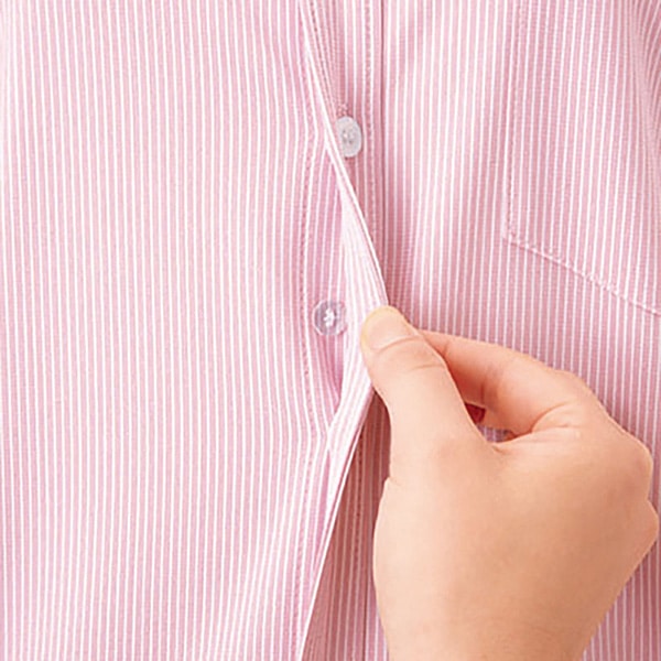 カーシーカシマ 長袖ニットシャツ 男女共用 L さくら HM2418 1枚(ご注文単位1枚)【直送品】