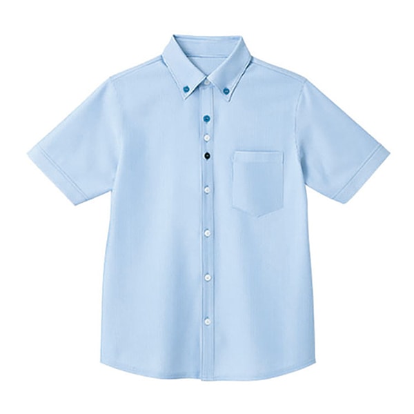 カーシーカシマ 半袖ニットシャツ 男女共用 S 空 HM2419 1枚（ご注文単位1枚）【直送品】