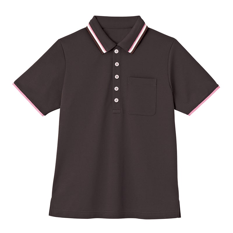 カーシーカシマ 半袖ポロシャツ 男女共用 SS 大地 HM2439 1枚（ご注文単位1枚）【直送品】