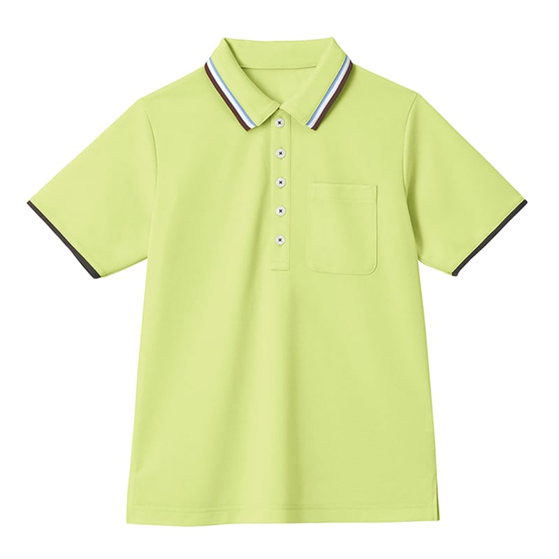 カーシーカシマ 半袖ポロシャツ 男女共用 SS 草原 HM2439 1枚（ご注文単位1枚）【直送品】