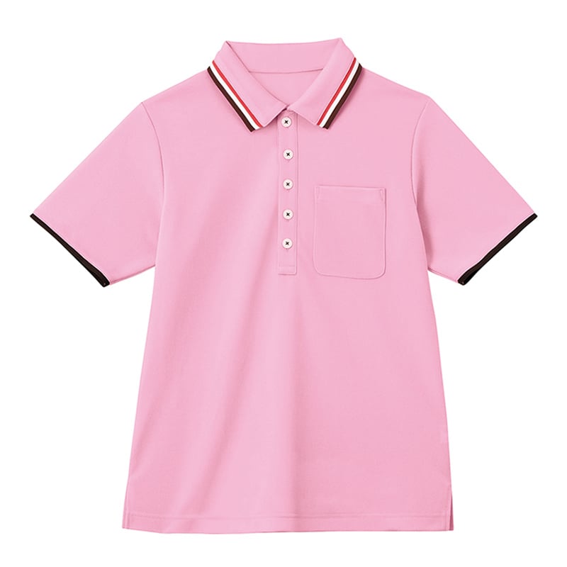 カーシーカシマ 半袖ポロシャツ 男女共用 5L さくら HM2439 1枚（ご注文単位1枚）【直送品】