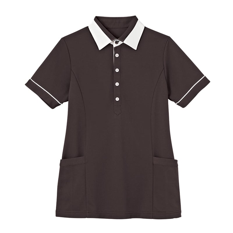 カーシーカシマ 半袖プルオーバー 男女共用 M 大地 HM2449-3 1個（ご注文単位1個）【直送品】