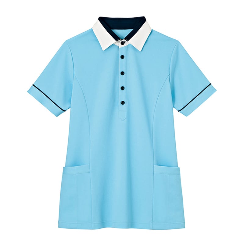 カーシーカシマ 半袖プルオーバー 男女共用 3L 空 HM2449-6 1個（ご注文単位1個）【直送品】