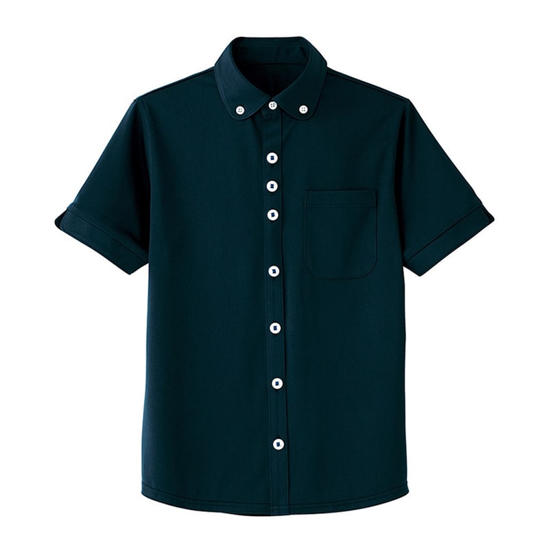 カーシーカシマ 半袖ニットシャツ 男女共用 LL 夜空 HM2649 1枚（ご注文単位1枚）【直送品】