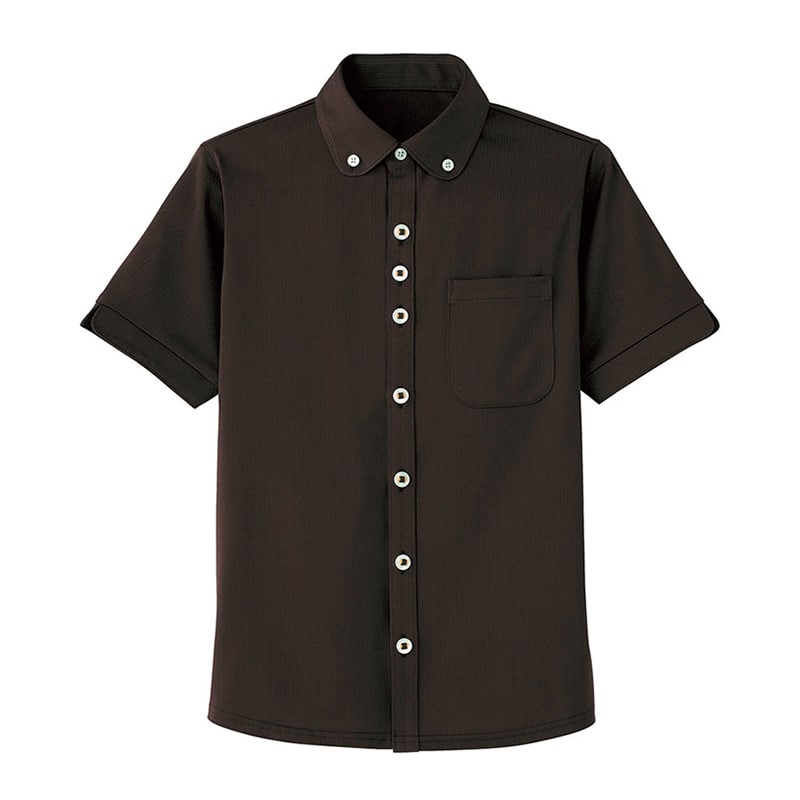 カーシーカシマ 半袖ニットシャツ 男女共用 SS 大地 HM2649 1枚（ご注文単位1枚）【直送品】