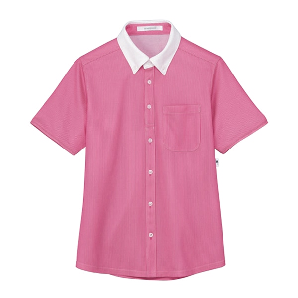 カーシーカシマ 半袖ニットシャツ 男女共用 S バラ園 HM2839 1枚（ご注文単位1枚）【直送品】