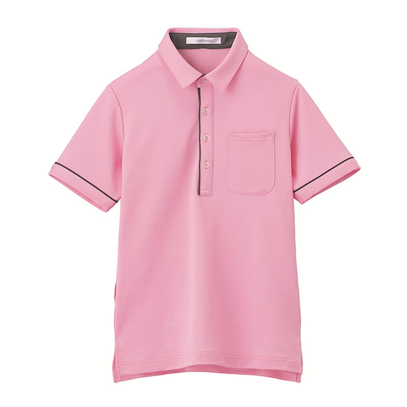 カーシーカシマ 半袖ポロシャツ 男女共用 M ブロッサムピンク HSP003-9 1個（ご注文単位1個）【直送品】