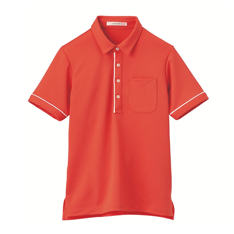 カーシーカシマ 半袖ポロシャツ 男女共用 LL コーラルピンク HSP003-29 1個（ご注文単位1個）【直送品】