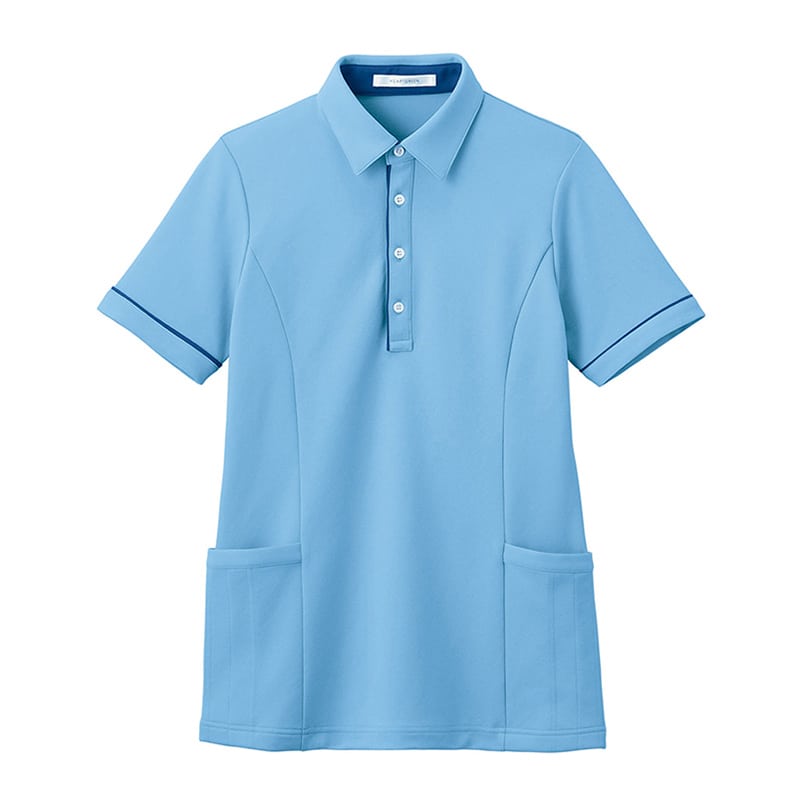 カーシーカシマ 半袖ロングポロシャツ 男女共用 SS クリアスカイ HSP004 1枚（ご注文単位1枚）【直送品】