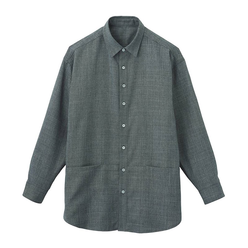カーシーカシマ ロングシャツ 男女共用 L フィヨルドグレー HWY011 1枚（ご注文単位1枚）【直送品】
