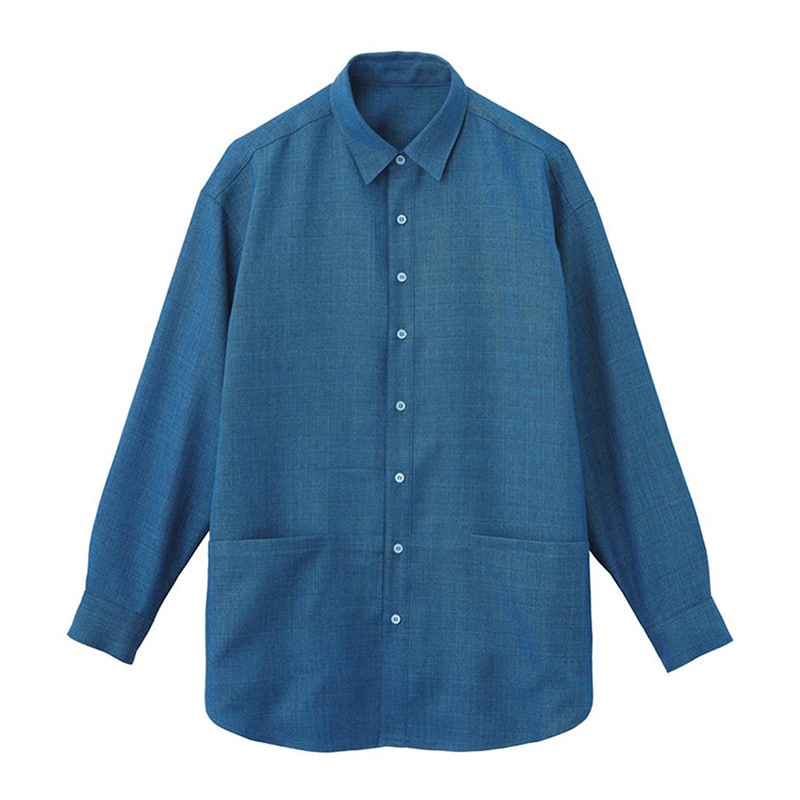 カーシーカシマ ロングシャツ 男女共用 L フィヨルドブルー HWY011 1枚（ご注文単位1枚）【直送品】