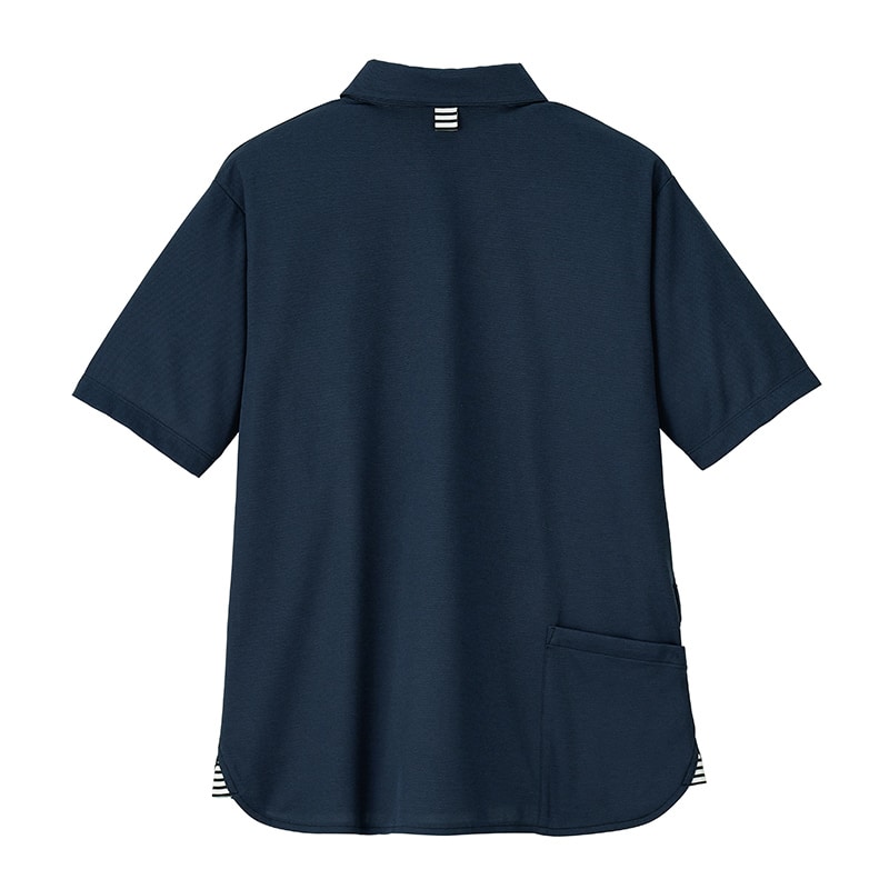 カーシーカシマ 半袖ポロシャツ 男女共用 LL ネイビー HSP017 1枚（ご注文単位1枚）【直送品】