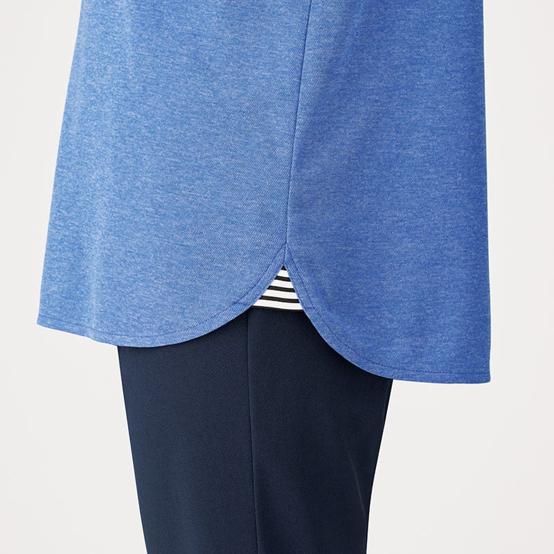 カーシーカシマ 半袖ポロシャツ 男女共用 SS ブルー HSP017 1枚（ご注文単位1枚）【直送品】