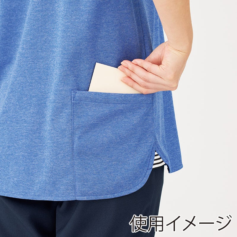 カーシーカシマ 半袖ポロシャツ 男女共用 SS ブルー HSP017 1枚（ご注文単位1枚）【直送品】