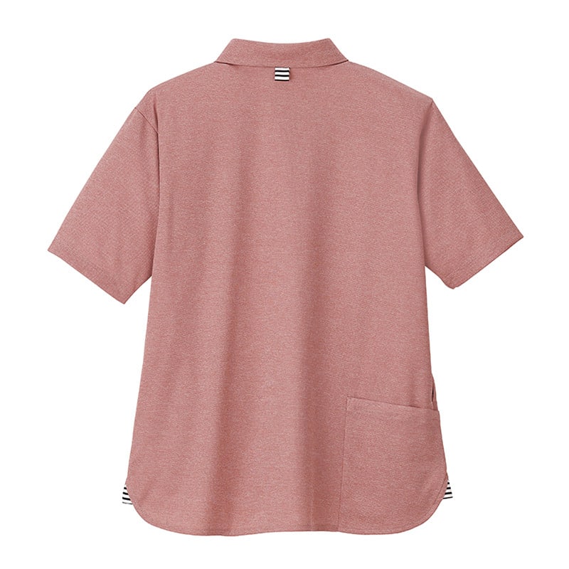 カーシーカシマ 半袖ポロシャツ 男女共用 5L ピンク HSP017 1枚（ご注文単位1枚）【直送品】