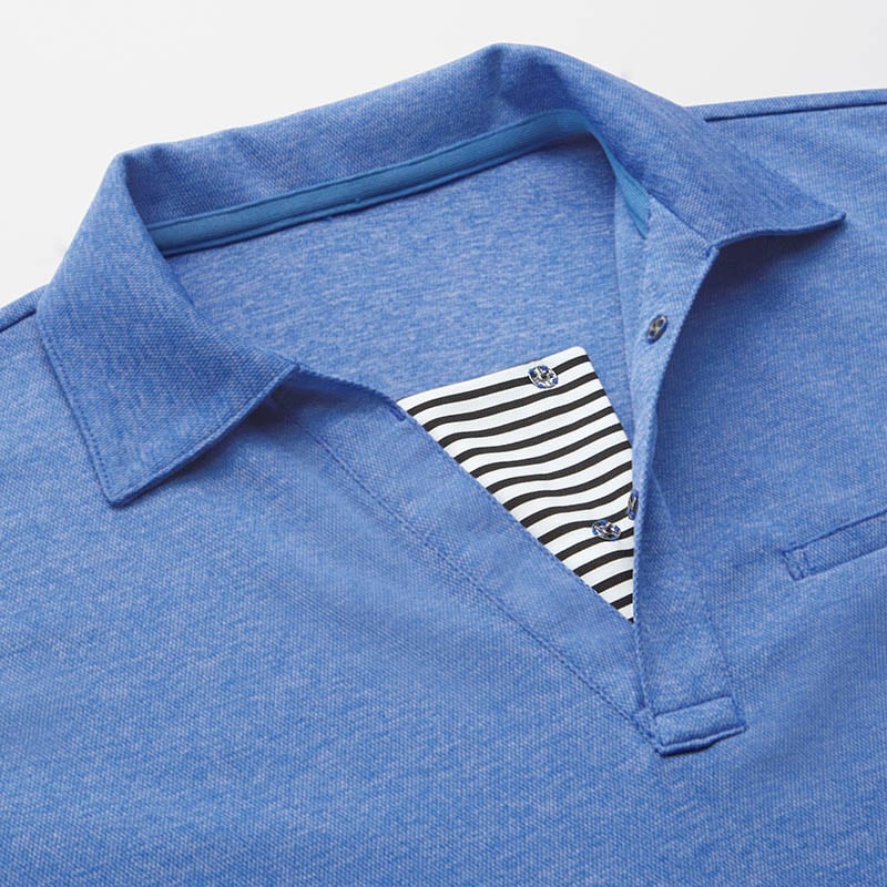 カーシーカシマ 半袖ロングポロシャツ 男女共用 3L ブルー HSP018 1枚（ご注文単位1枚）【直送品】