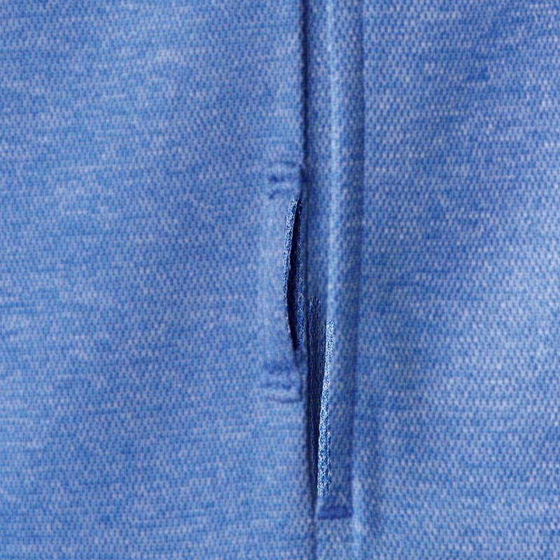 カーシーカシマ 半袖ロングポロシャツ 男女共用 5L ブルー HSP018 1枚(ご注文単位1枚)【直送品】