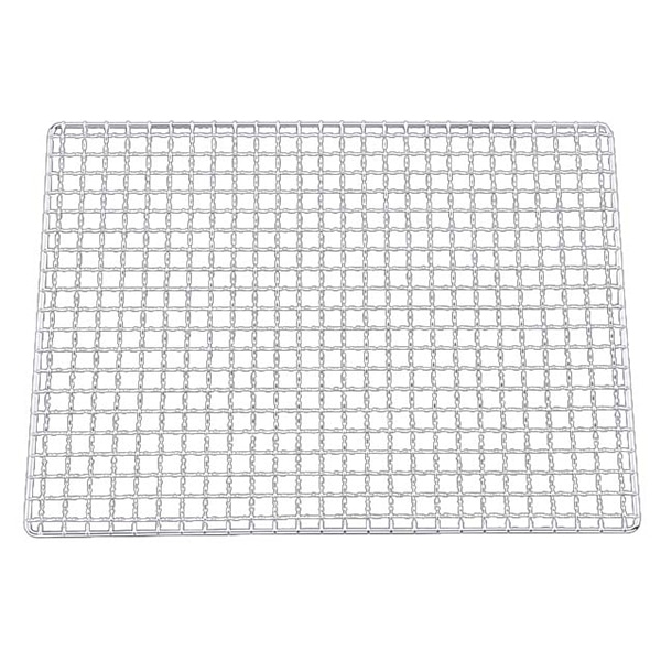 EBM　焼アミ　クロームメッキ 4型（480×370）  1個（ご注文単位1個）【直送品】