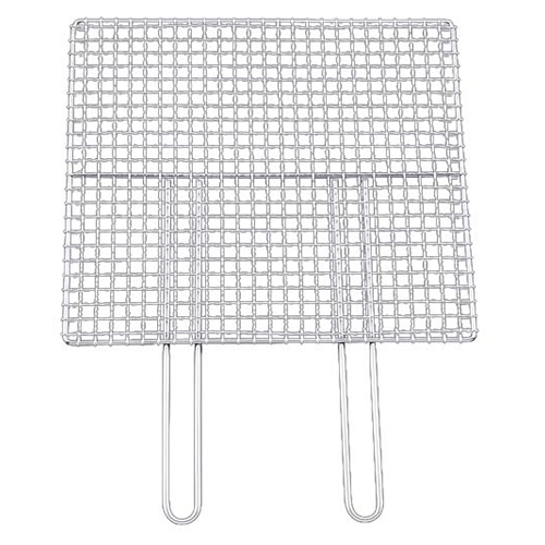 EBM　18-8　ダブルハンドル　焼アミ　55cm   1個（ご注文単位1個）【直送品】