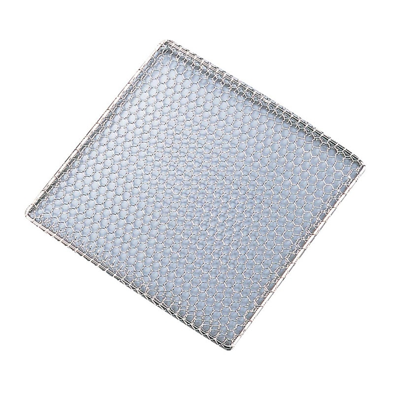 EBM　18-8　角型亀甲　焼アミ　27cm   1個（ご注文単位1個）【直送品】