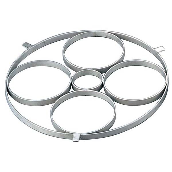 EBM 18-8 ゆで麺鍋用リング Aタイプ φ145×4穴 1個(ご注文単位1個)【直送品】