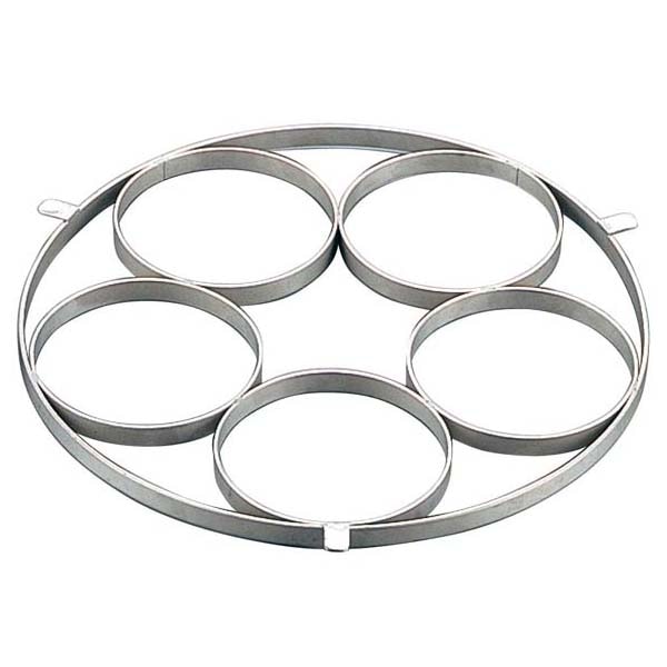 EBM 18-8 ゆで麺鍋用リング Bタイプ φ135×5穴 1個(ご注文単位1個)【直送品】