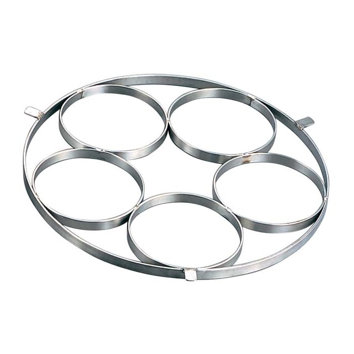 EBM 18-8 ゆで麺鍋用リング Cタイプ φ145×5穴 1個(ご注文単位1個)【直送品】