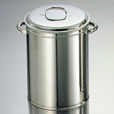 EBM 18-8 そばタンポ 浅型(φ270×H350) 1個(ご注文単位1個)【直送品】