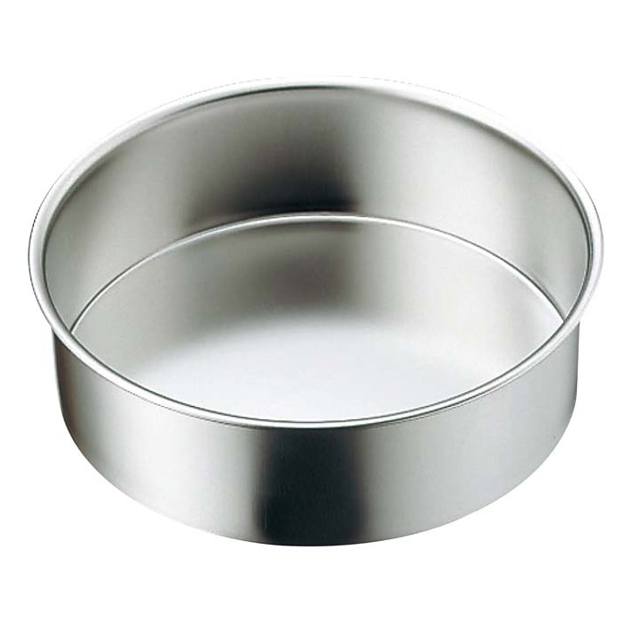 EBM18-8浅型デコレーション型共底18cmH57mm 1個（ご注文単位1個）【直送品】