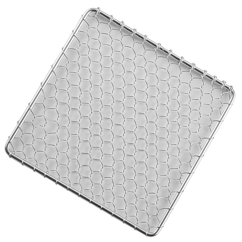 EBM　18-8　角型　手編亀甲網 飛騨コンロ4号用　11.5cm  1個（ご注文単位1個）【直送品】